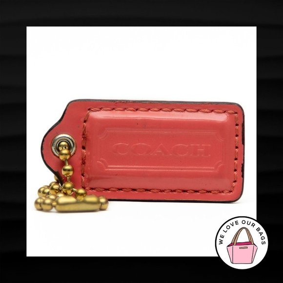 Coach Accessories - 2" COACH PINK PATENT LEATHER KEY FOB KEYCHAIN